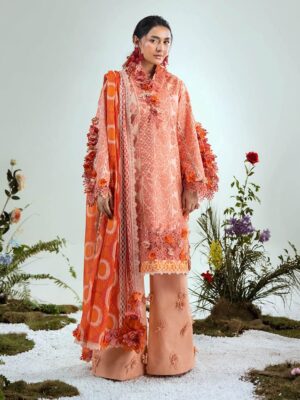 Bonanza Satrangi 3PC Premium Lawn - Summer Collection - Candlelight