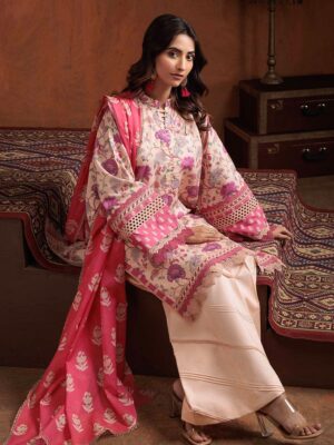 Bonanza Satrangi 3PC Premium Lawn - Summer Collection - Camellia