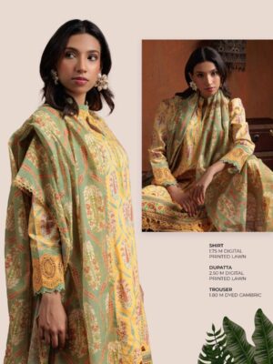 Bonanza Satrangi 3PC Premium Lawn - Summer Collection - SUNFLOWER
