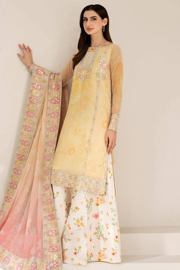 Farasha 3-PC Digital Embroidery Lawn Collection (D-5850)