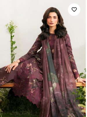 IZNIK 3-PC Digital Embroidery Lawn Collection (D-5566)