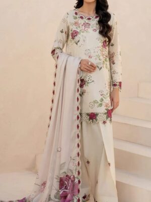 IZNIK 3-PC Digital Embroidery Lawn Collection (D-842)