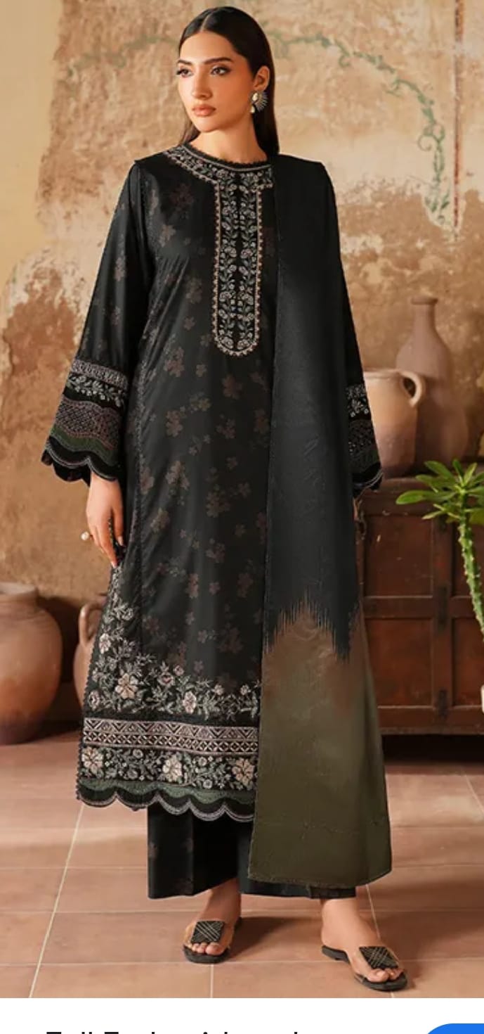IZNIK 3-PC Digital Embroidery Lawn Collection (D-5820)