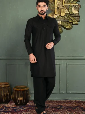 Grace Unstitched Plain Cotton Fabric - Black