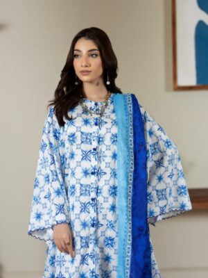 Salina Lawn 3PC Unstitch Suit - Vol 6-10
