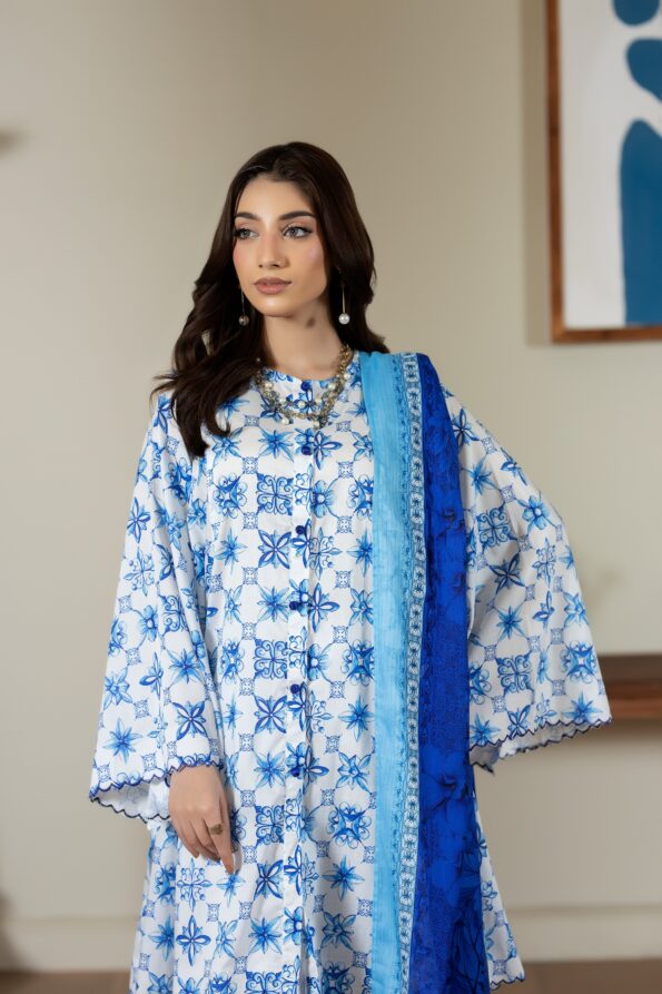 Salina Lawn 3PC Unstitch Suit - Vol 6-10
