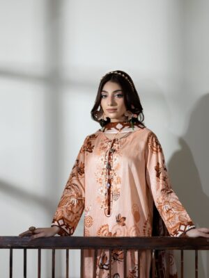 Salina Lawn 3PC Unstitch Suit - Vol 6-8