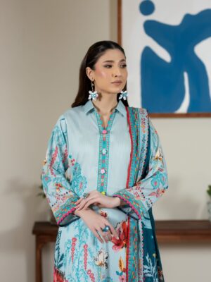 Salina Lawn 3PC Unstitch Suit - Vol 6-9