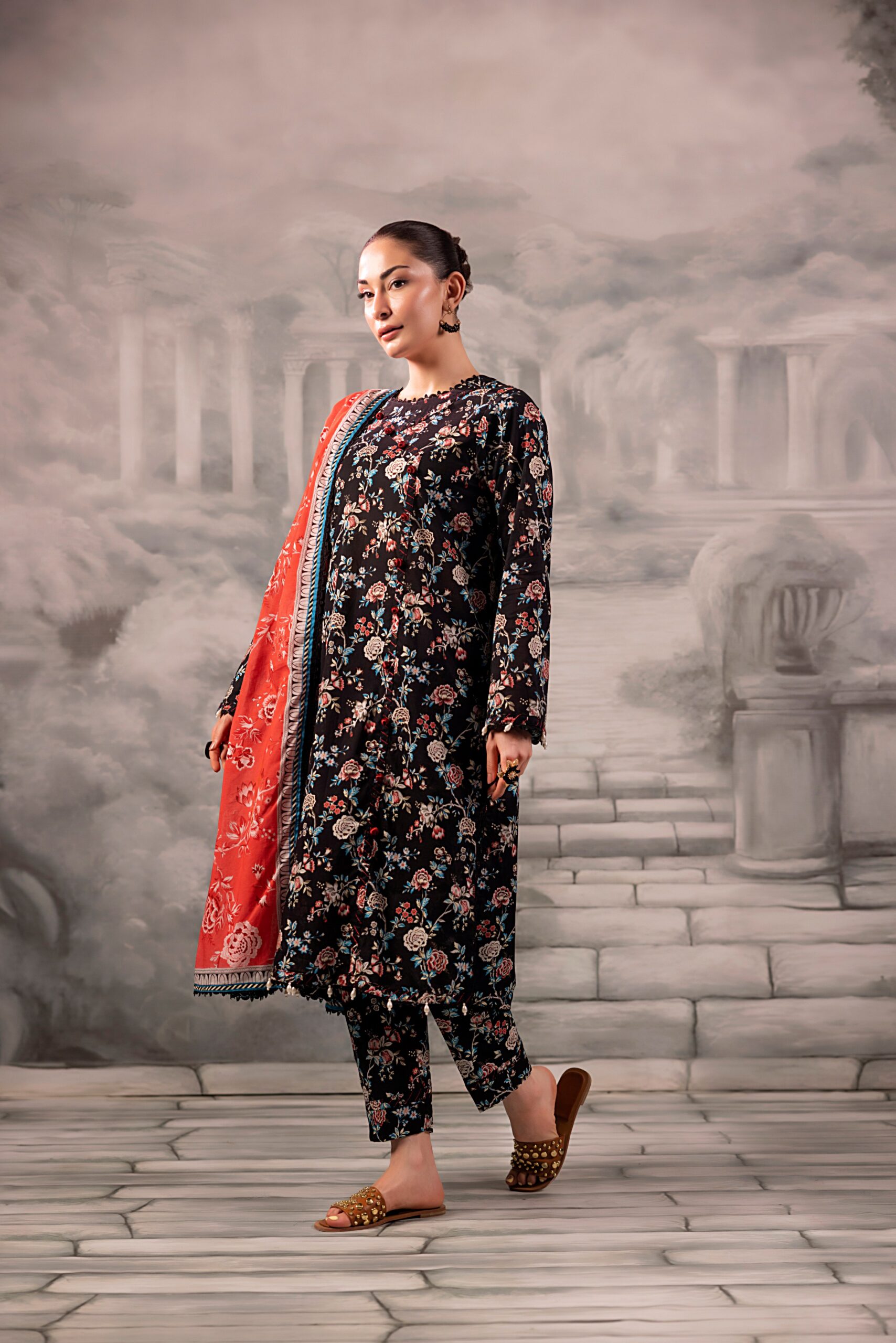 Salina Separates Printed Lawn 3PC Unstitch Suit - Chapter-1 (SSPLV1-2)