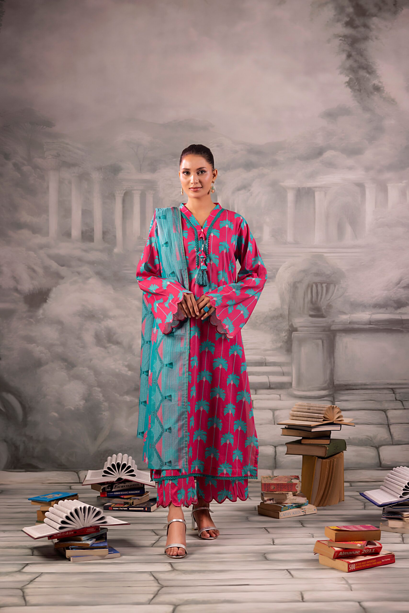 Salina Separates Printed Lawn 3PC Unstitch Suit - Chapter-1 (SSPLV1-4)