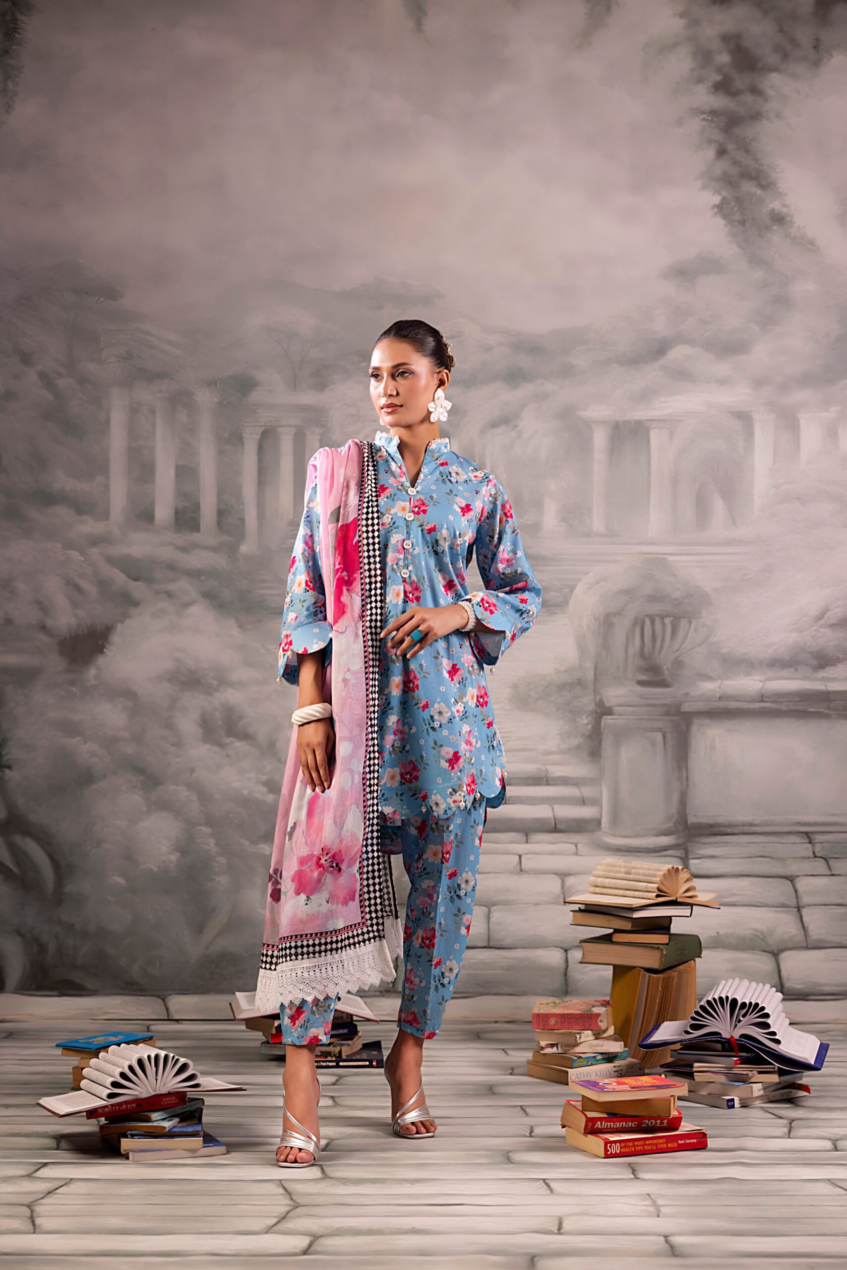 Salina Separates Printed Lawn 3PC Unstitch Suit - Chapter-1 (SSPLV1-6)