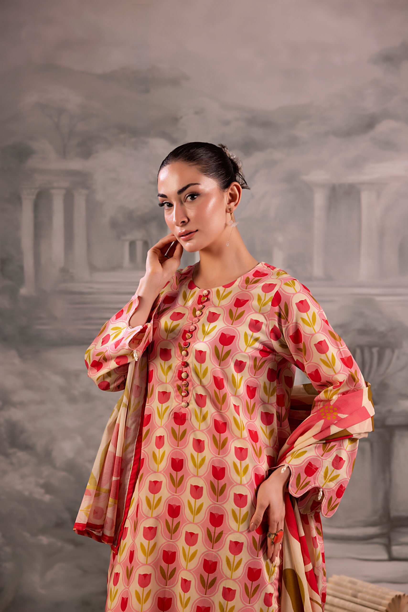 Salina Separates Printed Lawn 3PC Unstitch Suit - Chapter-1 (SSPLV1-7)