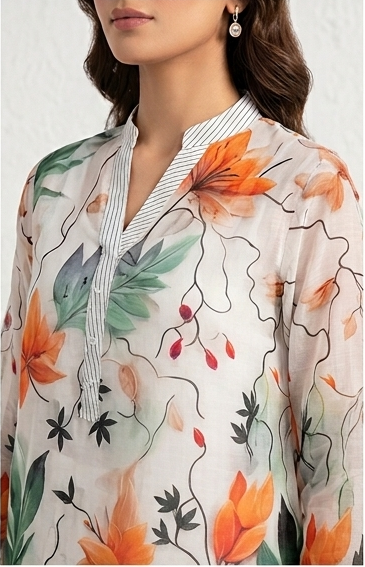 Bana Dora Unstitched 2pc Lawn Suit – Rivaj Fashion Store