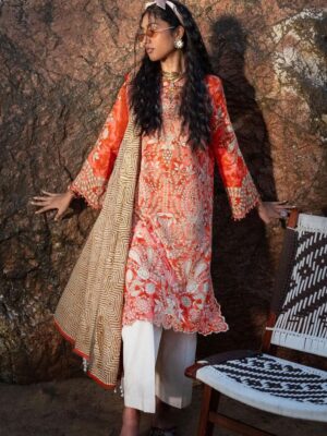 Sana Safinaz Women’s Unstitched 2PC Summer Suit - NARANGI