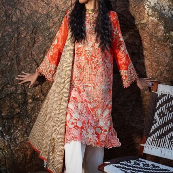 Sana Safinaz Women’s Unstitched 2PC Summer Suit - NARANGI