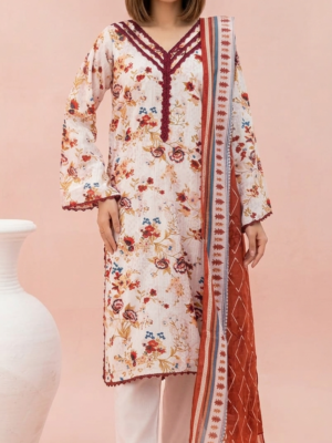 S25D16 – SOHAYE by Diner’s Women’s Unstitched 3PC Lawn Suit – Factory Outlet Collection