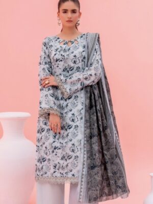S25D18 – SOHAYE by Diner’s Women’s Unstitched 3PC Lawn Suit – Factory Outlet Collection