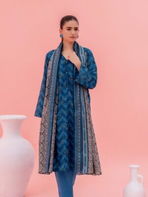 S25D17 – SOHAYE by Diner’s Women’s Unstitched 3PC Doriya Lawn Suit – Factory Outlet Collection