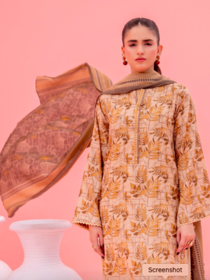 S25D22 – SOHAYE by Diner’s Women’s Unstitched 3PC Doriya Lawn Suit – Factory Outlet Collection